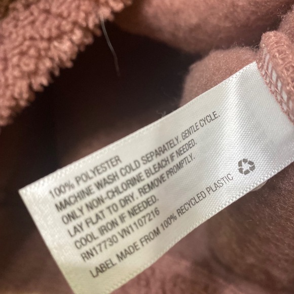 Universal Thread Womens Sherpa Quarter Zip Fleece Pullover Colorblock Pink L - Picture 4 of 5